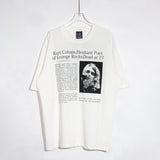 Men Vintage T-Shirts Nirvana Band Kurt Donald Cobain Kurt Cobain Short Sleeves