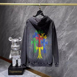 CHH Chrome Heart Hoodie Autumn/Winter Colored Cross Hooded Pullover Sweater