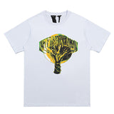Vlone T Shirts Fashion Brand Summer High Street Men's and Women's T-shirt American Street Loose