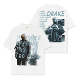 Drake T Shirts Printed Short Sleeve T-Shirt Hooded