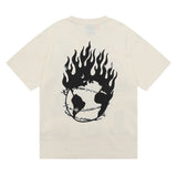 Gallery Dept T Shirts Hip Hop Skull Design Printed Short Sleeve