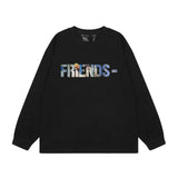 Vlone Sweatshirts Autumn and Winter Monet Oil Painting Crew Neck Pullover