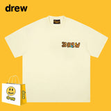 Drew T Shirts Short Sleeve Letter Cotton T-shirt Loose