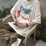 Mens Vintage T-Shirts Vintage Short Sleeve T-Shirt Purey Casper
