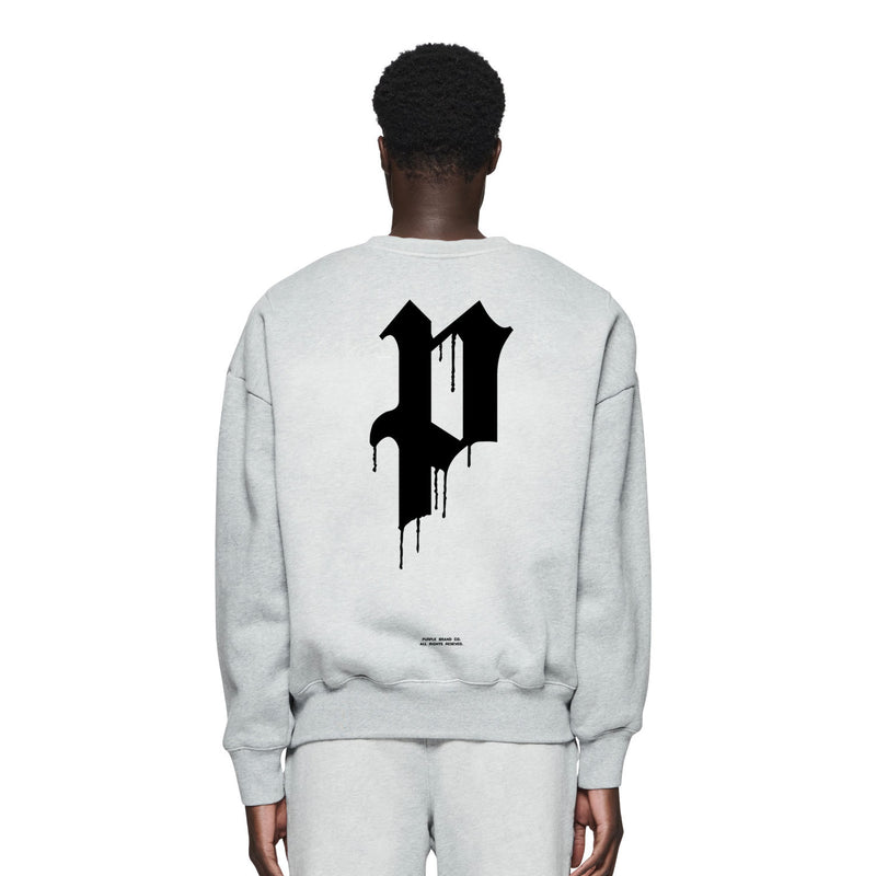 Purple Brand Sweatshirt Loose Crew Neck Sweater