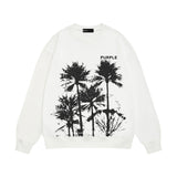 Purple Brand Sweatshirt Loose Crew Neck Sweater
