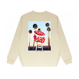 Purple Brand Long Sleeve T-Shirt Fashion Loose Long Sleeve Top