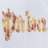 Palm Angels T Shirts Flame Letter Logo Short Sleeve T-Shirt