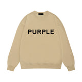 Purple Brand Sweatshirt Loose Crew Neck Sweater