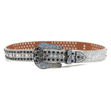 Hip-hop punk rhinestone belt decorative cross