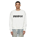 Purple Brand Sweatshirt Loose Crew Neck Sweater