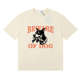 Rhude T Shirt Hound Letter Print Short Sleeve T-Shirt