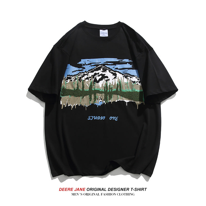 Men's T-Shirts Summer Short-Sleeved T-shirt Men's Loose Casual
