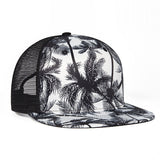 Trendy flat brimmed hat mesh wide brim sun shade