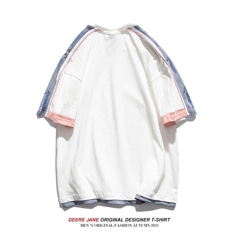 Men's T-Shirts Short-Sleeved T-shirt Men's Loose Summer Trendy