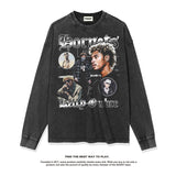 Nba Long Sleeve Shirt Loose Heavy Cotton Long Sleeve T-shirt for Men and Women
