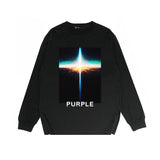 Purple Brand Long Sleeve T-Shirt Fashion Loose Long Sleeve Top