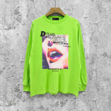 Purple Brand Long Sleeve T-Shirt Fashion Loose Long Sleeve Top