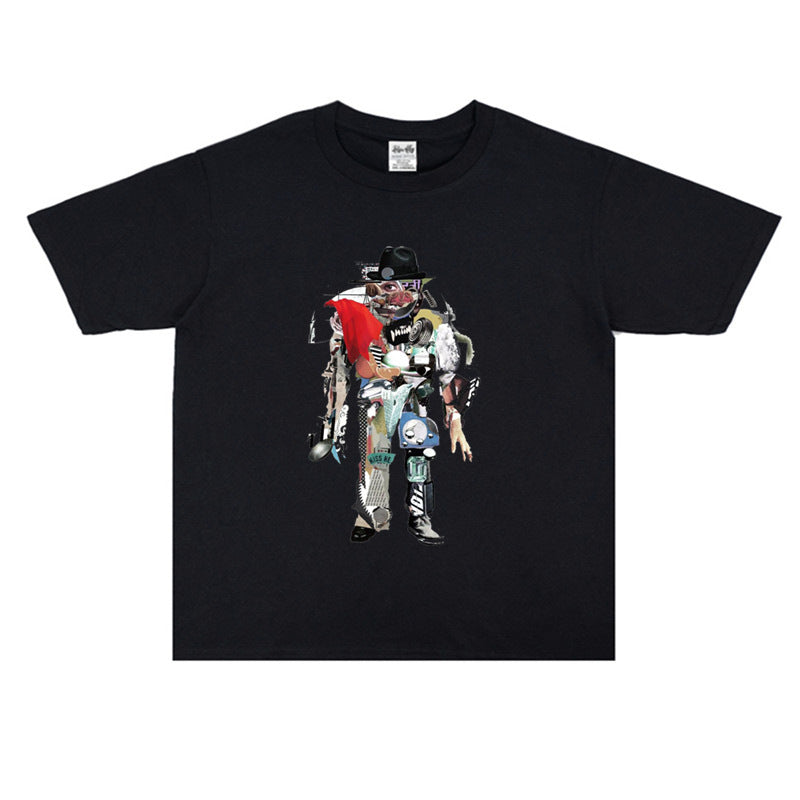Rock Star T Shirt Radwimps Rock Band Printing Pure Cotton Loose T-shirt Men's and Women's Fashion Short Sleeve