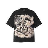 Unisex T-Shirts Saint Michael Vintage Comic Loose Short Sleeves