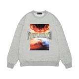 Purple Brand Sweatshirt Loose Crew Neck Sweater