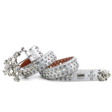 Hip-hop punk rhinestone belt silver glitter big skull