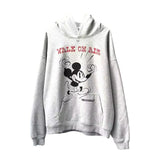 Men Vintage T-Shirts vintage worn loose casual hooded sweater