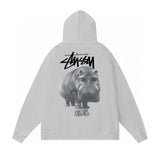 Stussy Hoodie Fall/Winter Fleece Hooded Sweater
