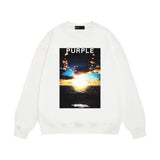 Purple Brand Sweatshirt Loose Crew Neck Sweater