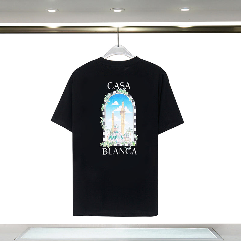 Casablanca T Shirts Spring Summer CASA Sea Fish Alphabet Starry Sky