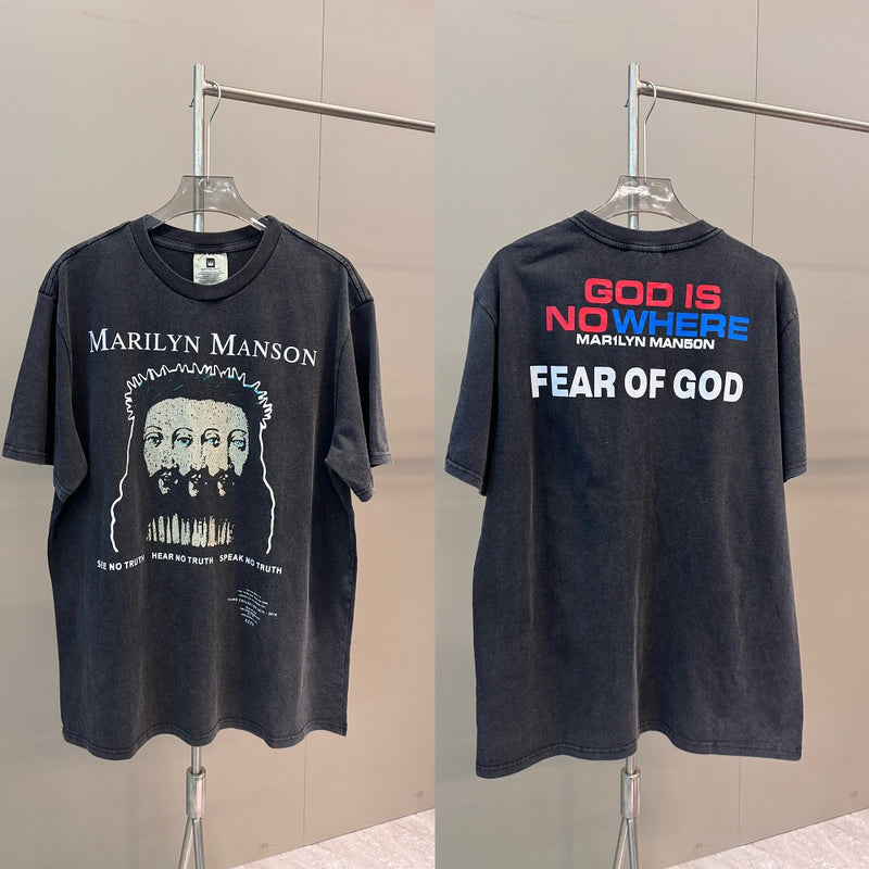 Men Vintage T-Shirts "MARILYN MANSON" Fog Tee