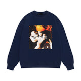 Purple Brand Sweatshirt Loose Crew Neck Sweater