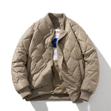 Men Vintage Jackets Loose rhombus cotton-padded baseball jacket jacket jacket