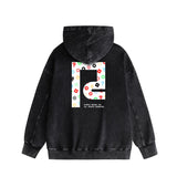 Purple Brand Distressed Hoodie Fashion Old Loose Hooded Sweater