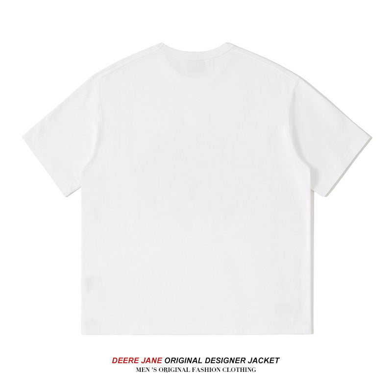 Men's T-Shirts Summer Short-Sleeved T-shirt Men's American Style Loose Versatile Casual