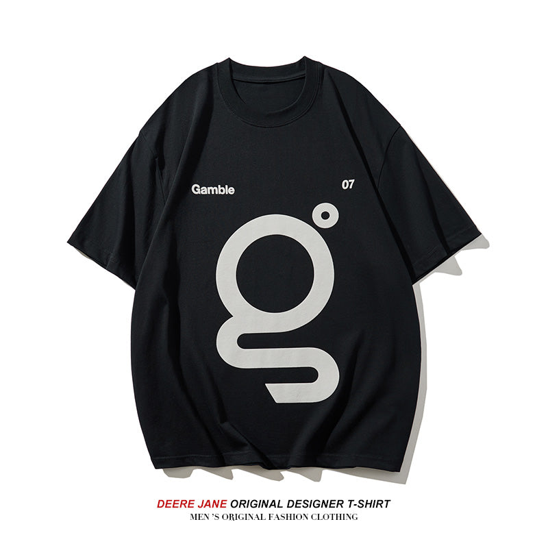 Men's T-Shirts Short-Sleeved T-shirt Men's Summer Loose All-Match Casual