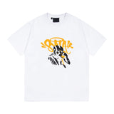 Synaworld T Shirts central cee short sleeves front and rear letter print loose T-shirt