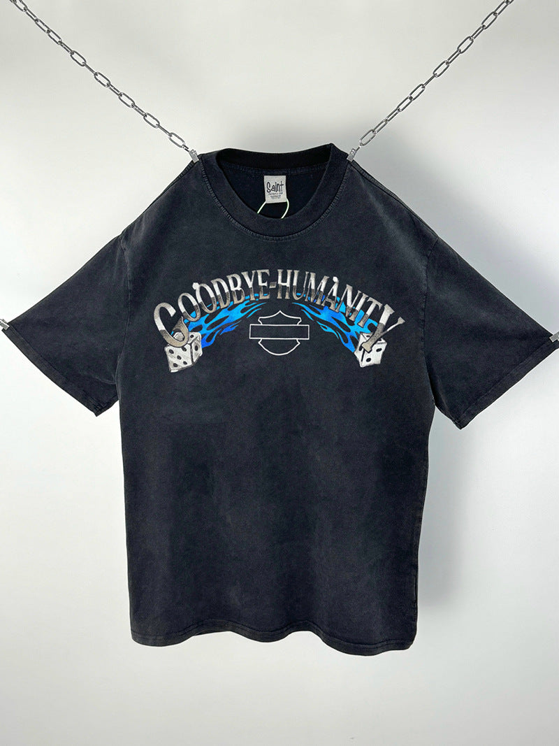 Men Vintage T-Shirts "Goodbye Manity" Saint Michael T-Shirt