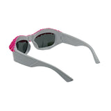 Trendy punk glasses drip plastic