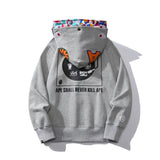 Bathing Ape Hoodie Shark Head Double Hood Camouflage Hooded Sweater Men's Autumn and Winter Cardigan Zipper Casual Couple Jacket
