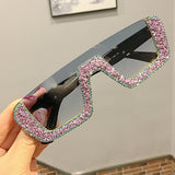 Trendy punk glasses retro sunshade