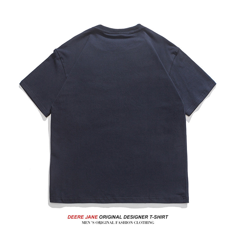 Men's T-Shirts Short-Sleeved T-shirt Men's Summer Pure Cotton Half-Sleeved Loose Casual