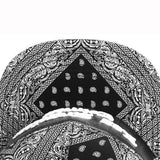 Trendy flat brimmed hat los angeles cashew pattern
