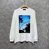 Purple Brand Long Sleeve T-Shirt Fashion Loose Long Sleeve Top