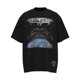 Men Vintage T-Shirts Vintage Vintage Battle of the Gods Wash T-Shirt Loose Short Sleeves