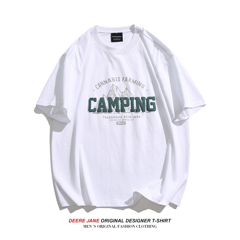 Men T-Shirts Summer Loose Couple Short Sleeve T-shirt Men and Women Casual