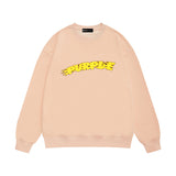 Purple Brand Sweatshirt Loose Crew Neck Sweater