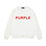 Purple Brand Sweatshirt Loose Crew Neck Sweater