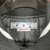 Off White Jacket Autumn/Winter OW Heavy Industries Cartoon Pattern Embroidered Woolen Jacket
