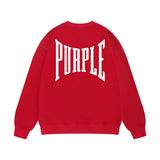 Purple Brand Sweatshirt Loose Crew Neck Sweater